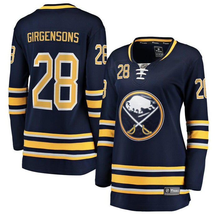 Zemgus Girgensons Buffalo Sabres Women's Home Breakaway Player Jersey - Navy NHL Women Jersey