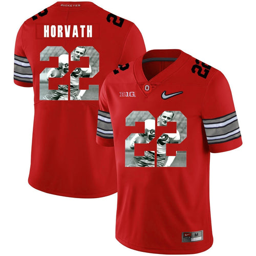 Ohio State Les Horvath 22 Digital Art Red 1 Football Jersey