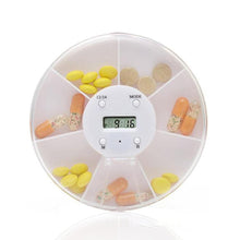 Load image into Gallery viewer, Seven Days Drug Storage Package Travel Portable Mini Pill Box Creative Intelligent Timer Medicine Reminder