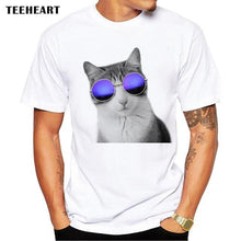 Load image into Gallery viewer, Summer Funny Cat in Pocket Design T Shirt Men's Animal Graphics Printed Tops Hipster